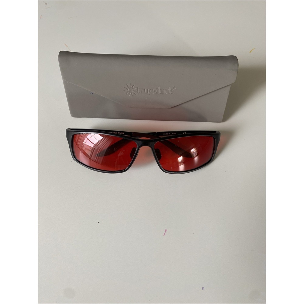 Truedark Twilights Elite Blk / Red Lens Blue Light Blocking Glasses With Case
